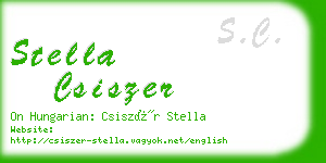 stella csiszer business card
